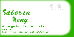 valeria meng business card